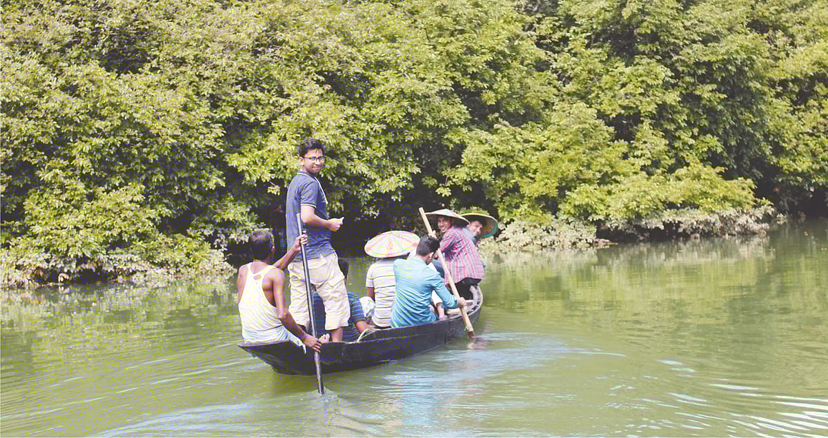 ইংরেজির পাশাপাশি অন্য কোনো বিদেশি ভাষা জানলে একজন ভ্রমণ গাইড দিনে চার হাজার থেকে আট হাজার টাকা পর্যন্ত আয় করতে পারেন। সিলেটের রাতারগুল থেকে ছবিটি তুলেছেন মোছাব্বের হোসেন