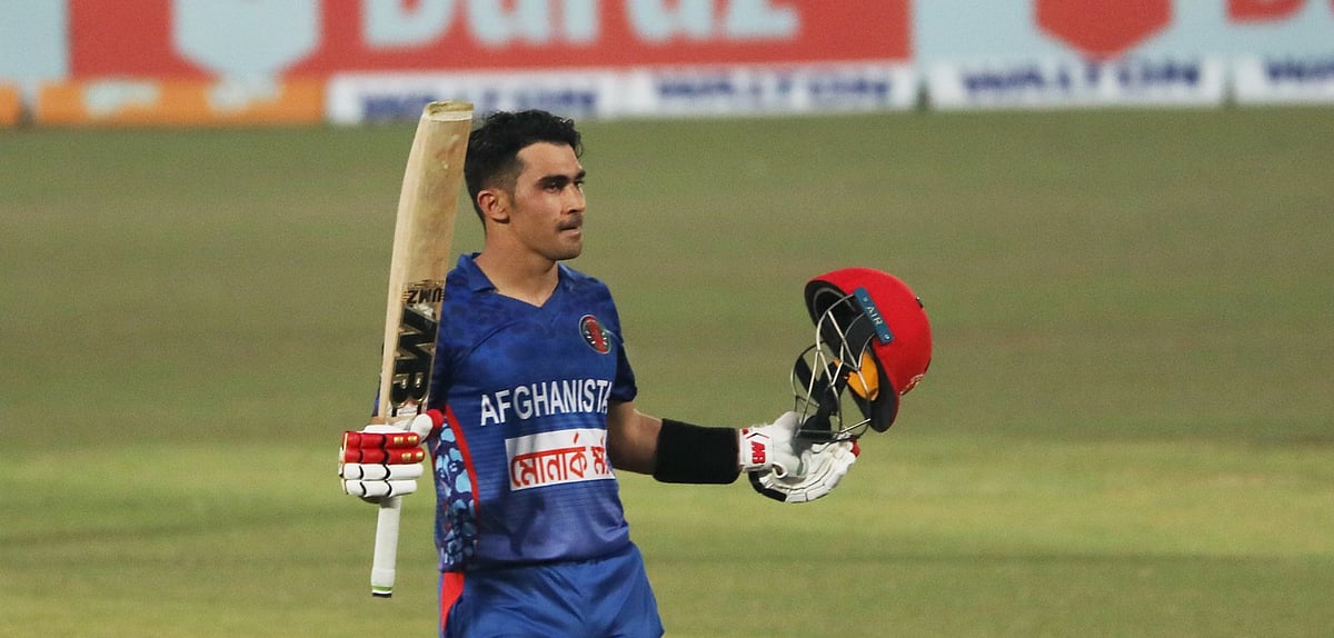 বাংলাদেশের মাটিতে ১০০ নম্বর ওয়ানডে শতকটি পেয়েছেন আফগানিস্তানের রহমানউল্লাহ গুরবাজ