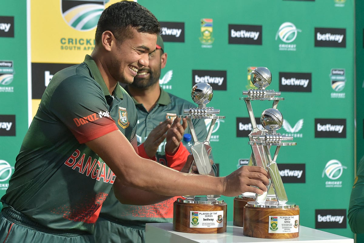 তাসকিন আহমেদ দক্ষিণ আফ্রিকার বিপক্ষে হয়েছেন সিরিজ–সেরা
