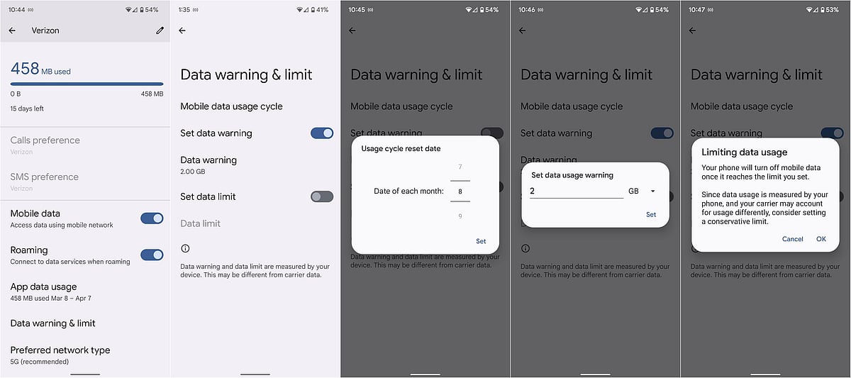 মুঠোফোনে ডেটা ব্যবহারের সতর্কবার্তা চালুর পদ্ধতি