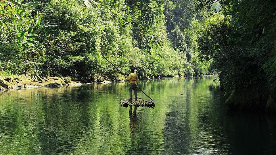 বাহন সেখানে বাঁশের ভেলা