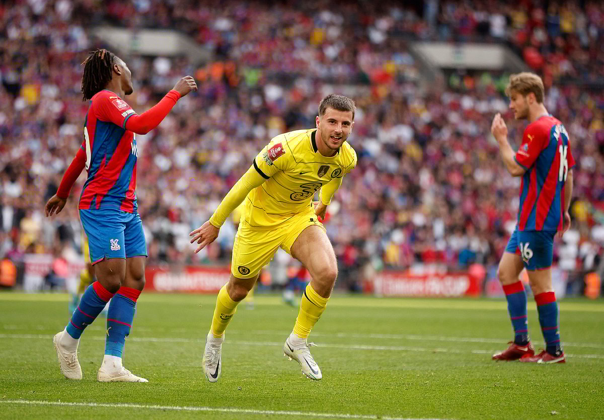 চেলসির দ্বিতীয় গোলের পর উল্লাস মাউন্টের