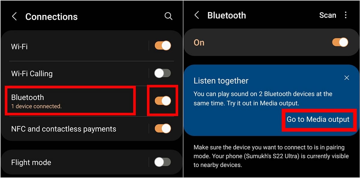 মুঠোফোনে দুটি হেডফোন ব্যবহারের পদ্ধতি