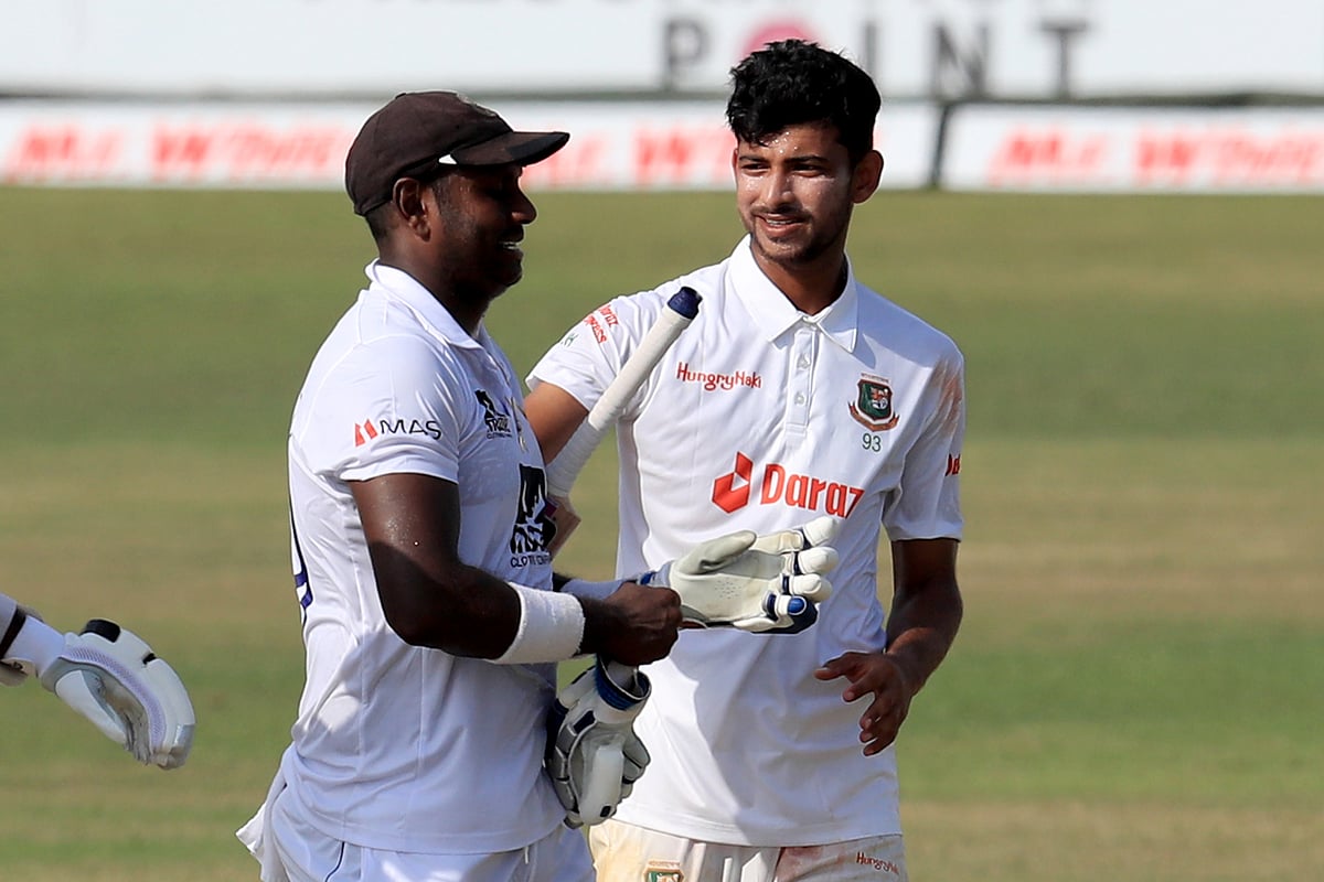 অ্যাঞ্জেলো ম্যাথুসকে দ্বিশক করতে দিলেন না নাঈম হাসান