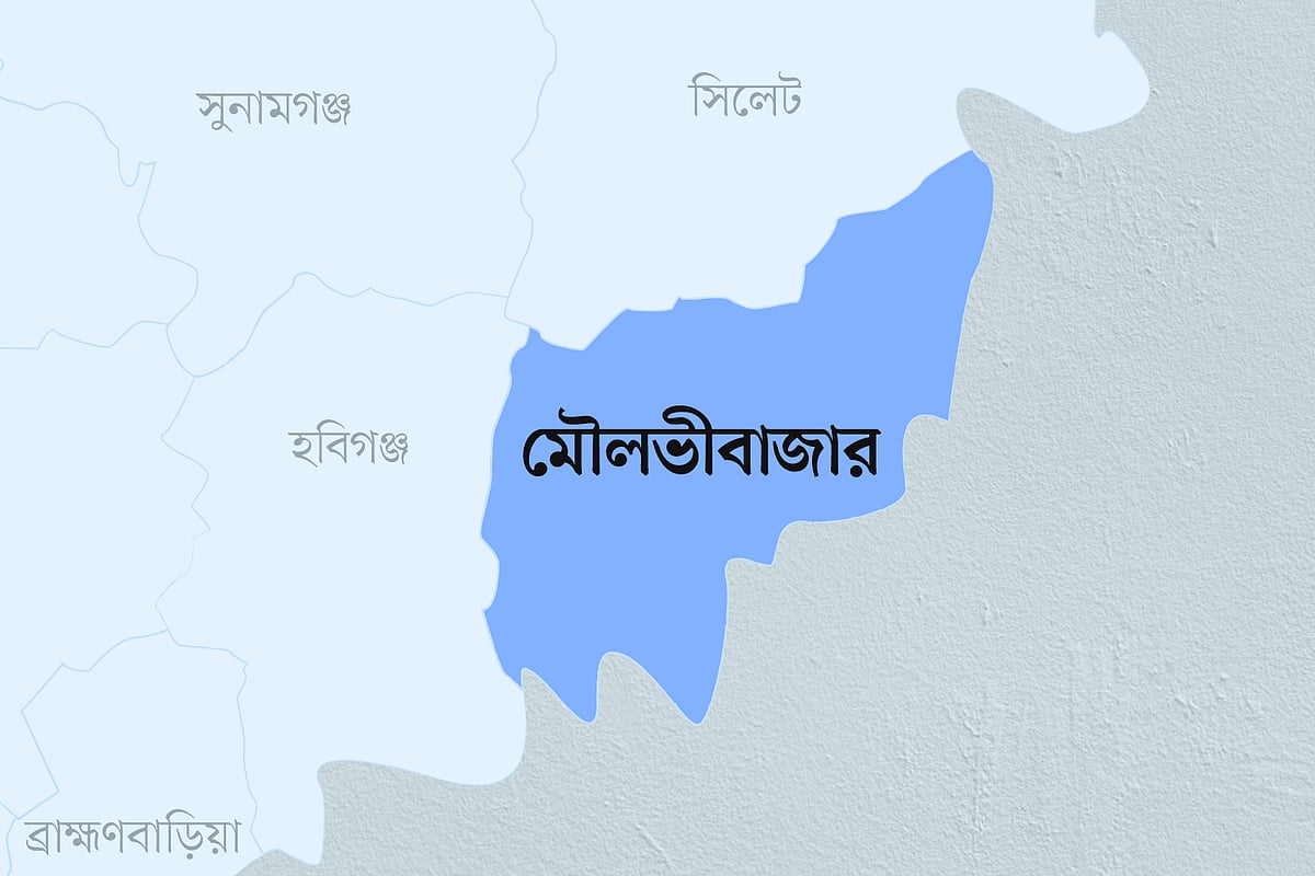 মৌলভীবাজারের মানচিত্র