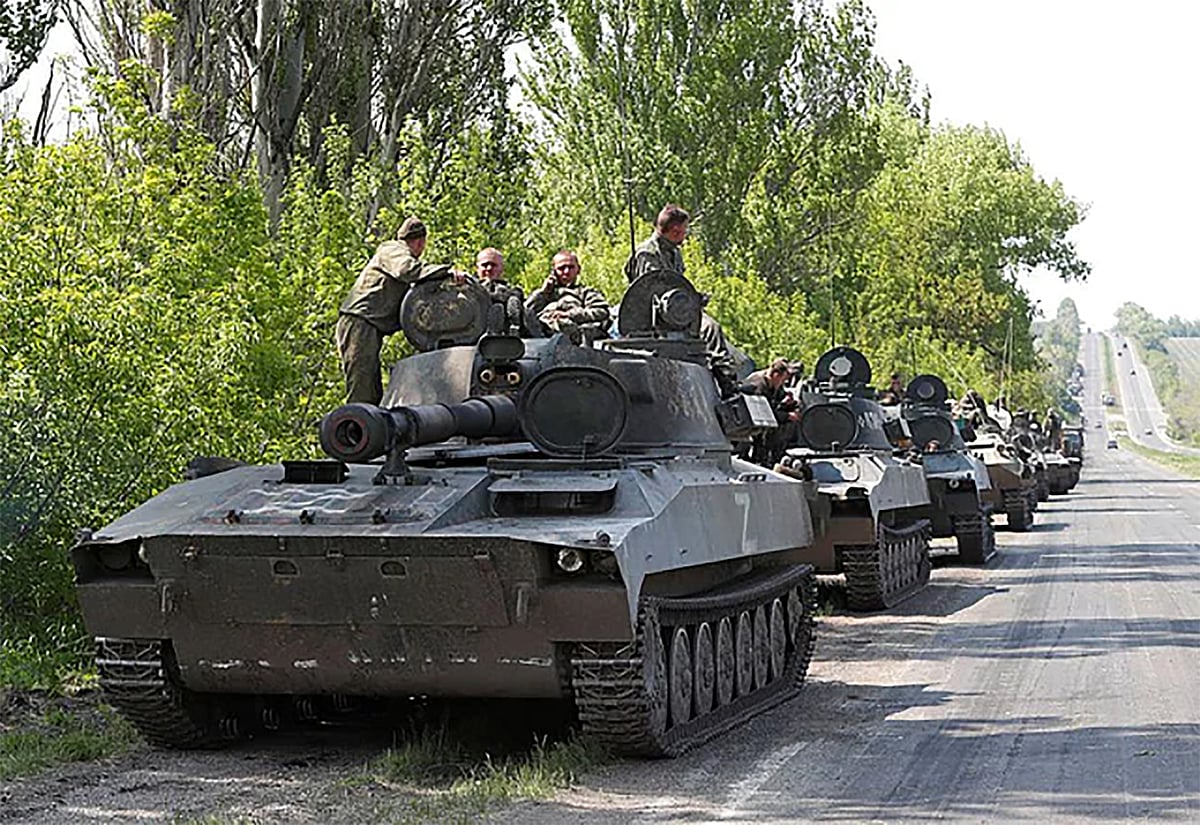 ইউক্রেনের দনবাস অঞ্চলে রুশপন্থী বিচ্ছিন্নতাবাদী সেনারা