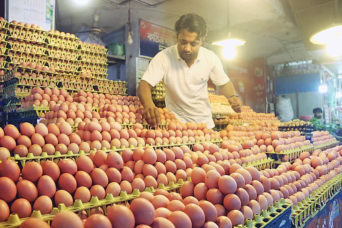 কুমিল্লায় এক সপ্তাহের ব্যবধানে প্রতি হালি ডিমের দাম বেড়েছে ১৫ টাকা। বর্তমানে প্রতি হালি বিক্রি হচ্ছে ৫৫ টাকায়। গতকাল কুমিল্লার নিউমার্কেটে