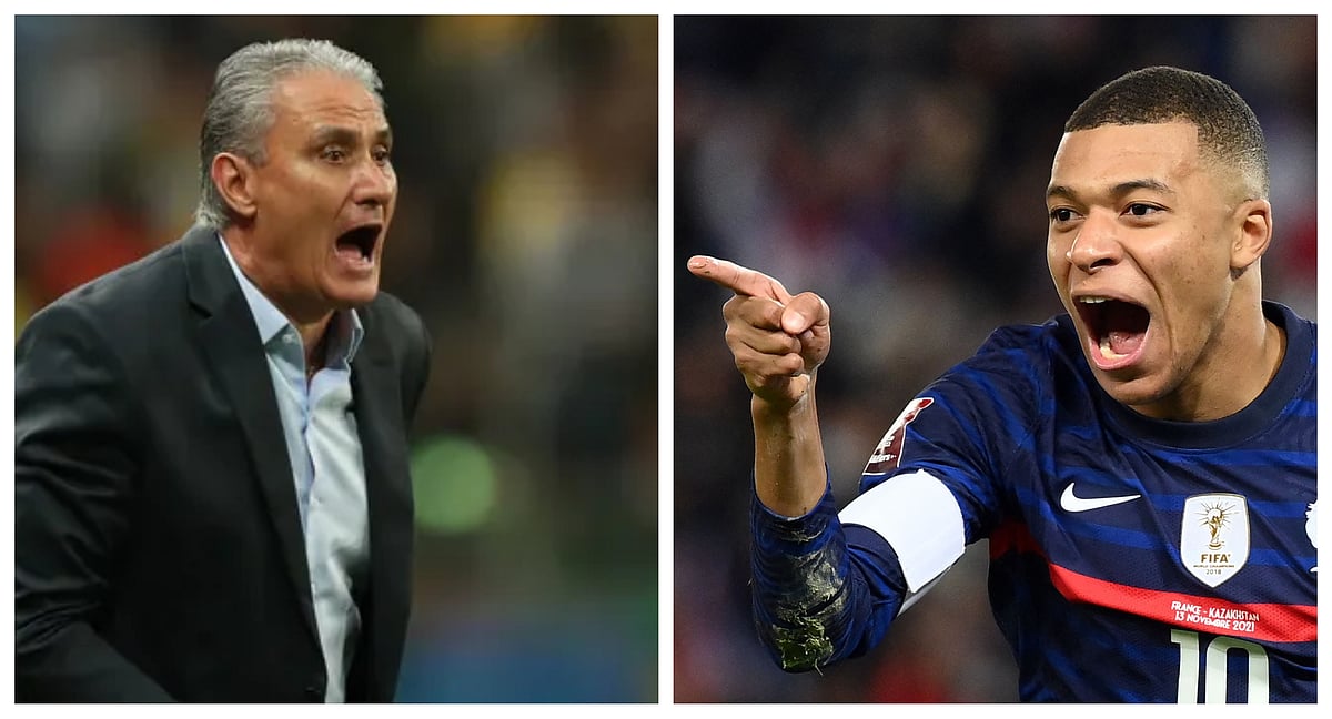 ব্রাজিল কোচ তিতে ও ফ্রান্সের তারকা কিলিয়ান এমবাপ্পে
