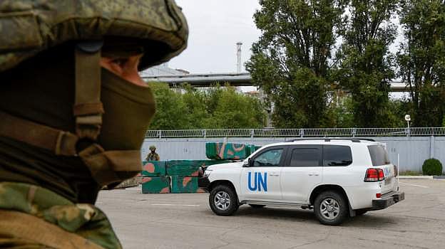 কড়া নিরাপত্তার মধ্যে জাপোরিঝিয়া পারমাণবিক বিদ্যুৎকেন্দ্রে পৌঁছায় আইএইএর পরিদর্শক দল