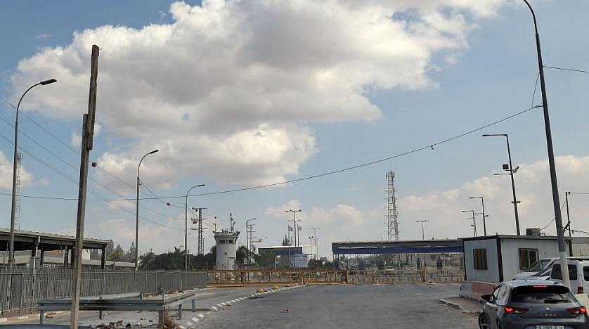 জেনিন শহরে একটি নিরাপত্তাচৌকি