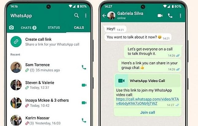 হোয়াটসঅ্যাপে ভিডিও কলের লিংক পাঠানো যাবে