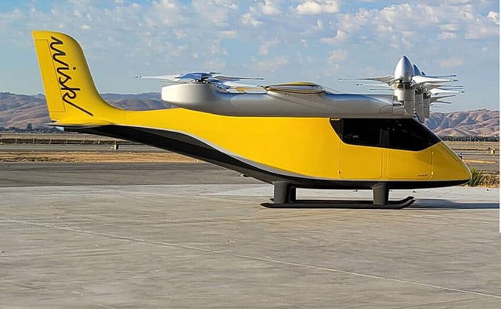 উইস্ক অ্যারোর তৈরি চালকবিহীন উড়ন্ত ট্যাক্সি
