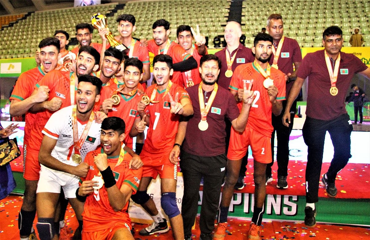 অনূর্ধ্ব–২৩ ভলিবলে চ্যাম্পিয়ন বাংলাদেশ