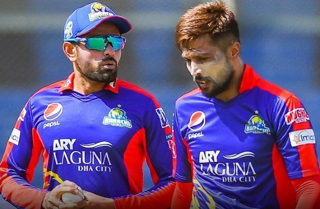 পিএসএল ফ্র্যাঞ্চাইজিতে করাচি কিংসে সতীর্থ ছিলেন আমির ও বাবর