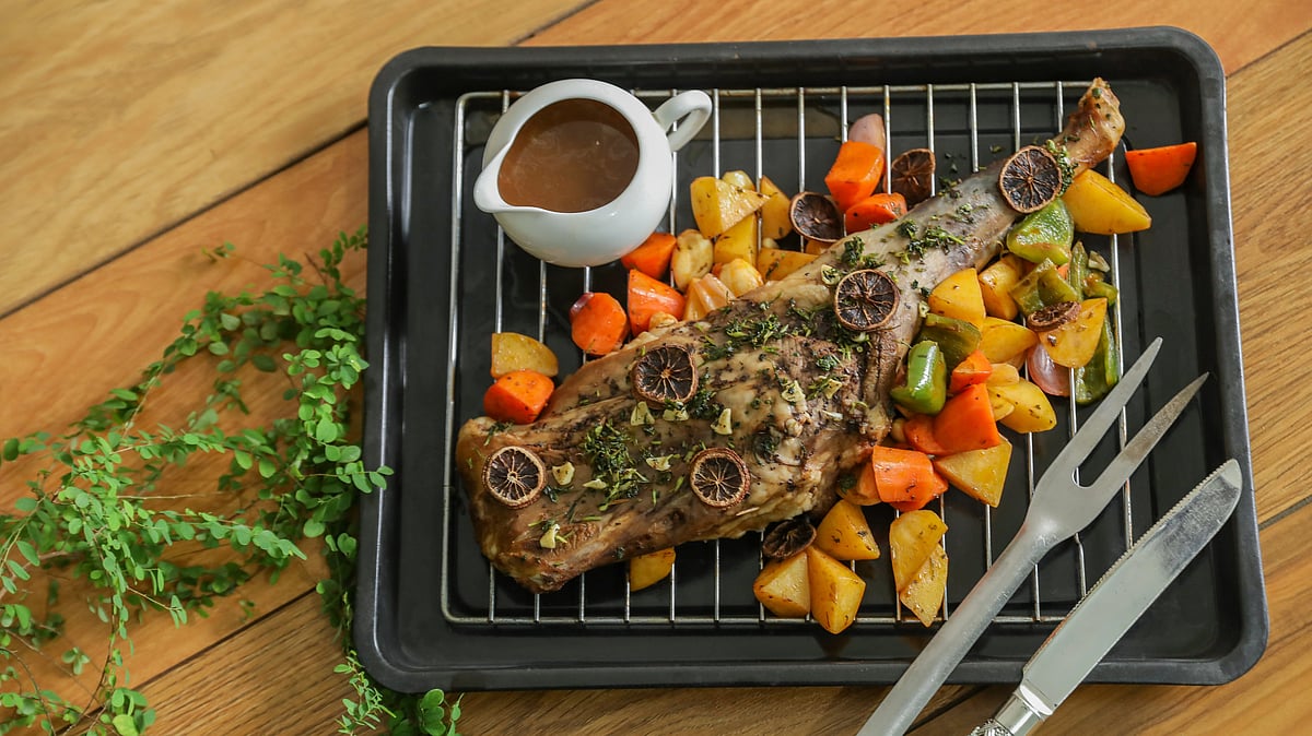 খাসির পায়ের রোস্ট