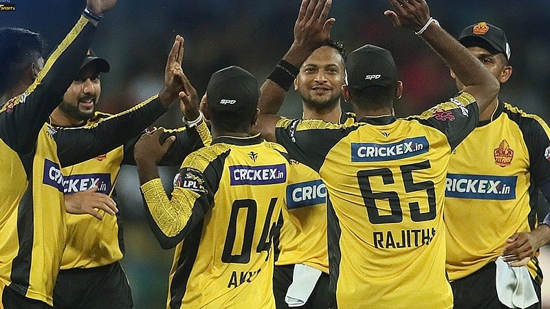 জাফনা কিংসকে উড়িয়ে দিয়েছে সাকিব আল হাসানের গল টাইটানস