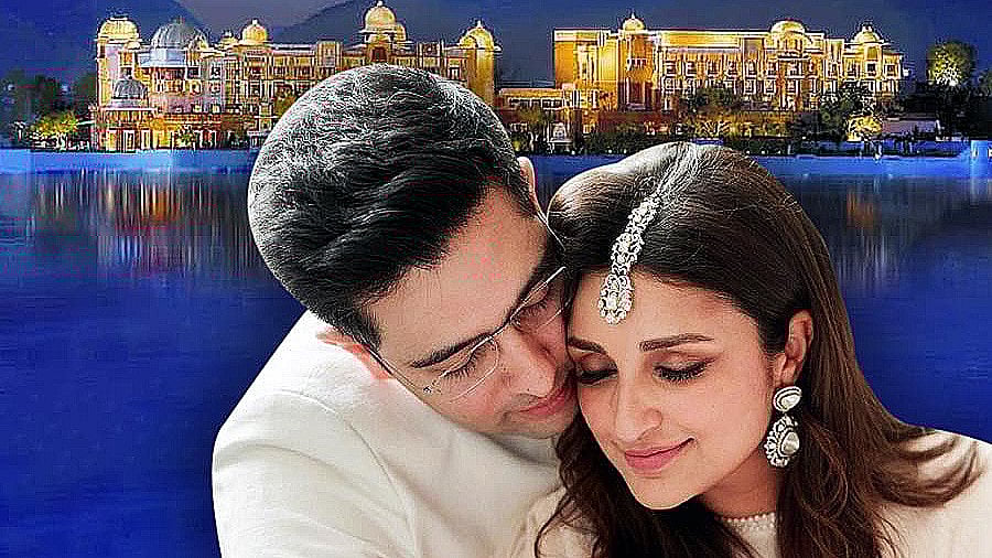 রাজস্থানের তাজ লীলা প্যালেসে বলিউড তারকা পরিণীতি চোপড়া-রাজনীতিবিদ রাঘব চাড্ডার বিয়ের আয়োজন চলছে