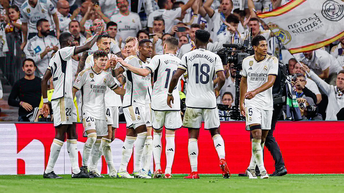 রিয়ালের গোল উদ্‌যাপন