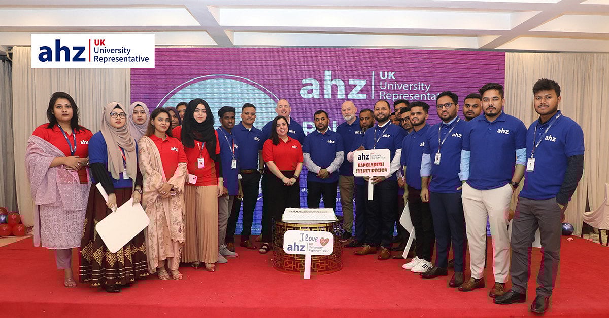 শীর্ষস্থানীয় বিশ্ববিদ্যালয় প্রতিনিধি এএইচজেডের লোগো উন্মোচন অনুষ্ঠান