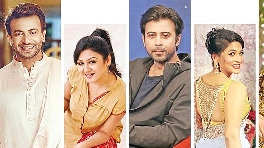 দেশে–বিদেশে কাজ দিয়ে আলোচনায় ছিলেন শাকিব খান, জয়া আহসান, আফরান নিশো, বাঁধনরা। কোলাজ