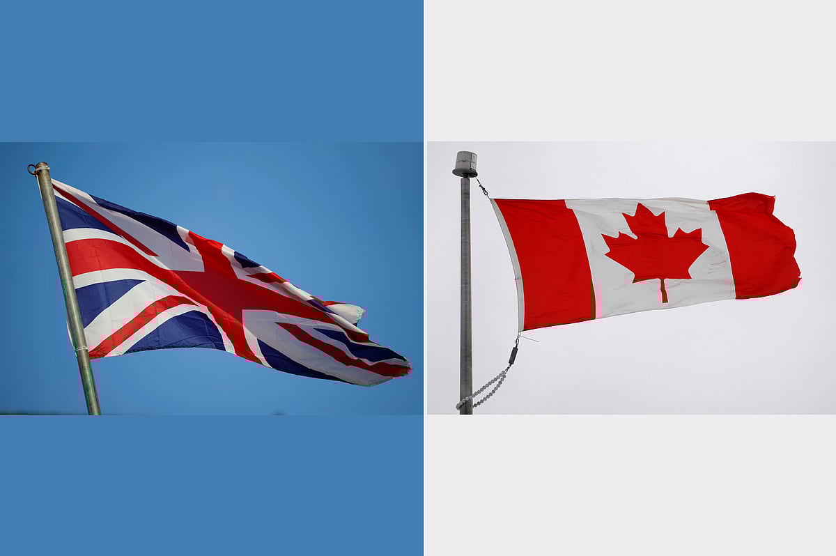 যুক্তরাজ্য ও কানাডার পতাকা