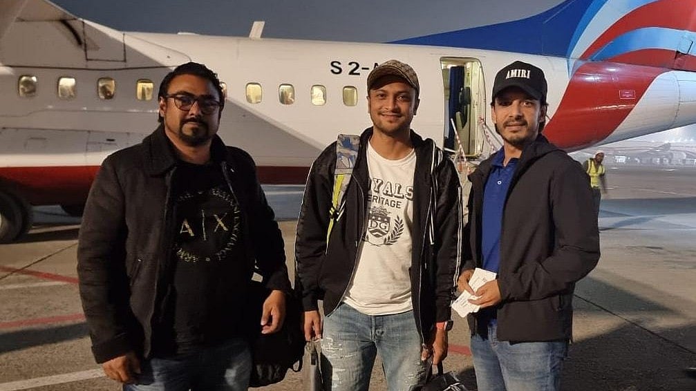 সিলেটে গতকাল রাতে গিয়েছেন সাকিব