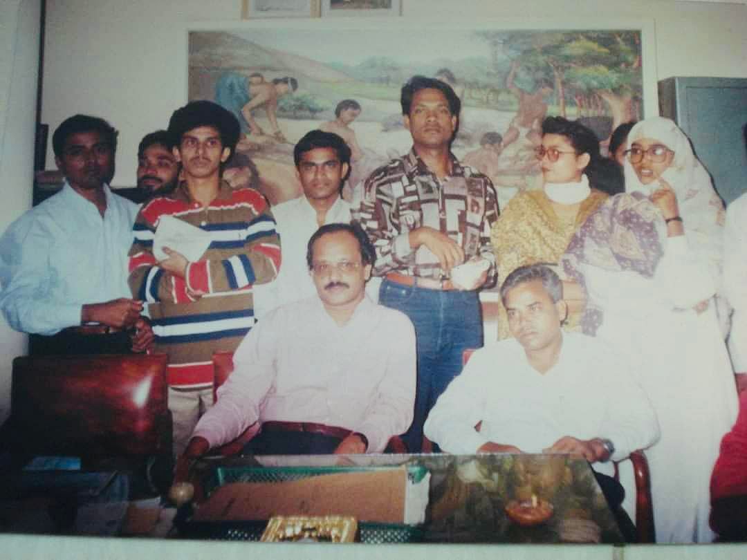 সহকর্মীর সঙ্গে লেখক