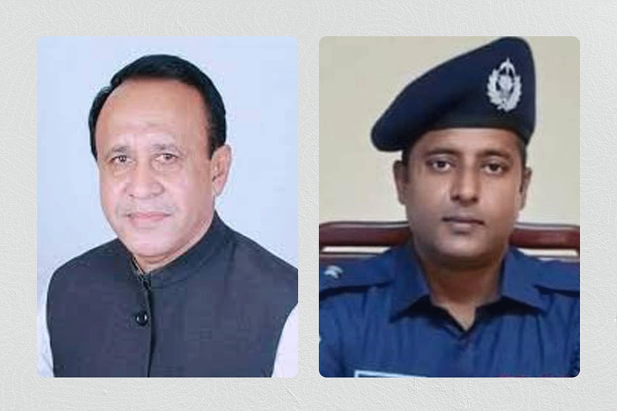 এমপি মোস্তাফিজুর রহমান চৌধুরী ও ওসি তোফায়েল আহমেদ