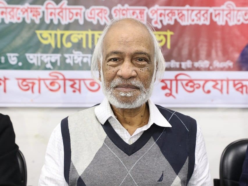 বিএনপির স্থায়ী কমিটির সদস্য আবদুল মঈন খান। ঢাকা, ২১ জানুয়ারি