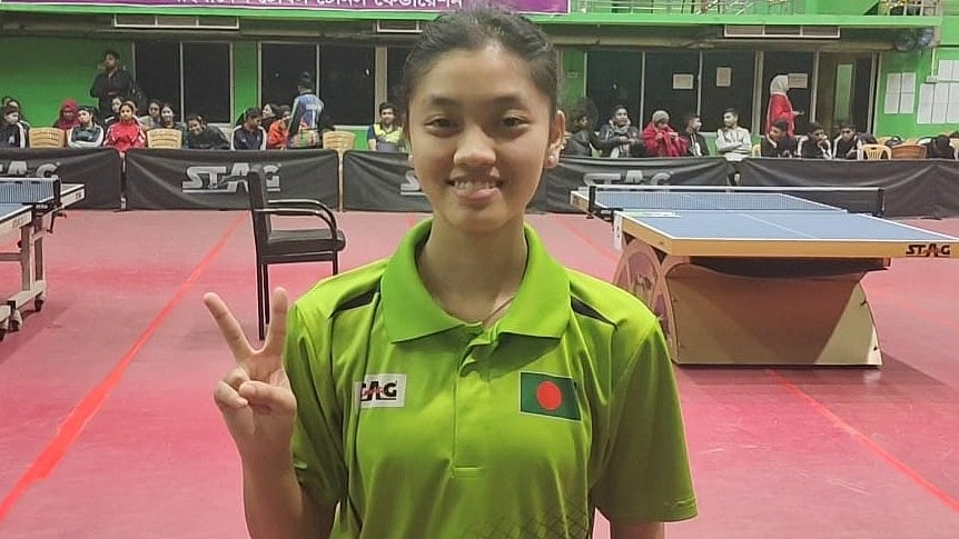 বাংলাদেশের আগামীর টেবিল টেনিসের মুখ খই খই সাই মারমা