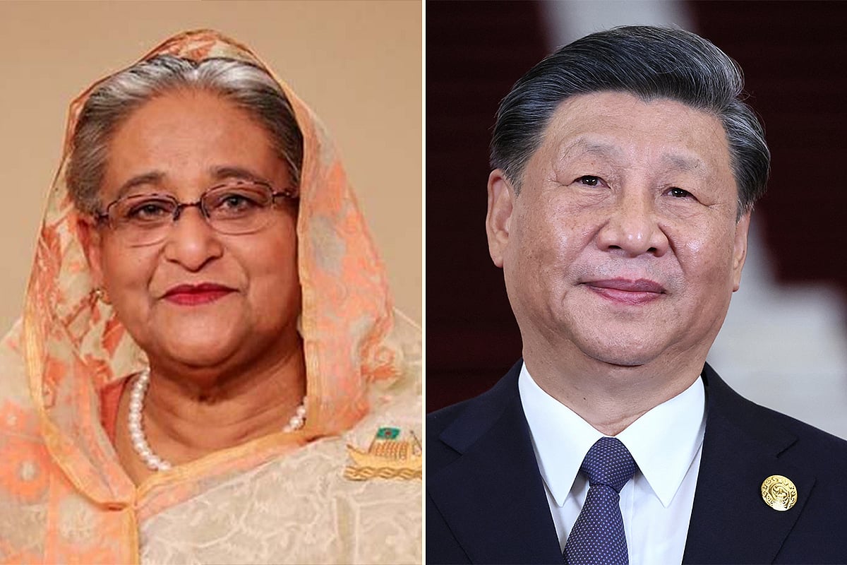 বাংলাদেশের প্রধানমন্ত্রী শেখ হাসিনা ও চীনের প্রেসিডেন্ট সি চিন পিং