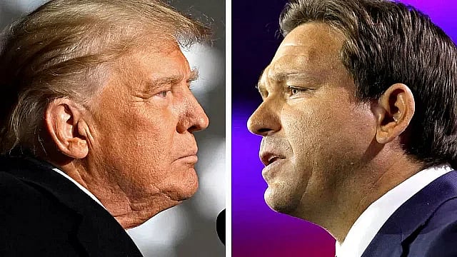 দুই রিপাবলিক নেতা—সাবেক প্রেসিডেন্ট ডোনাল্ড ট্রাম্প ও ফ্লোরিডার গভর্নর রন ডিস্যান্টিস