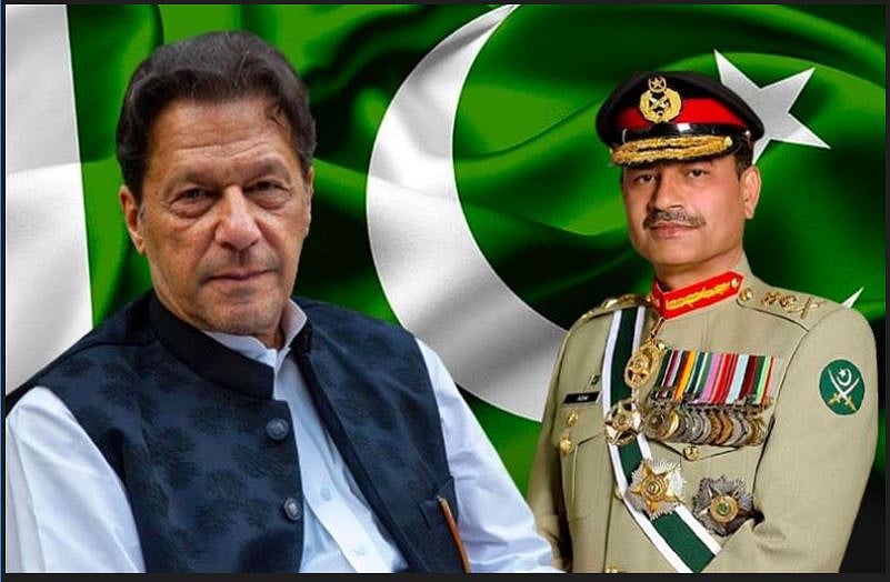 ইমরান খান ও আসিম মুনির