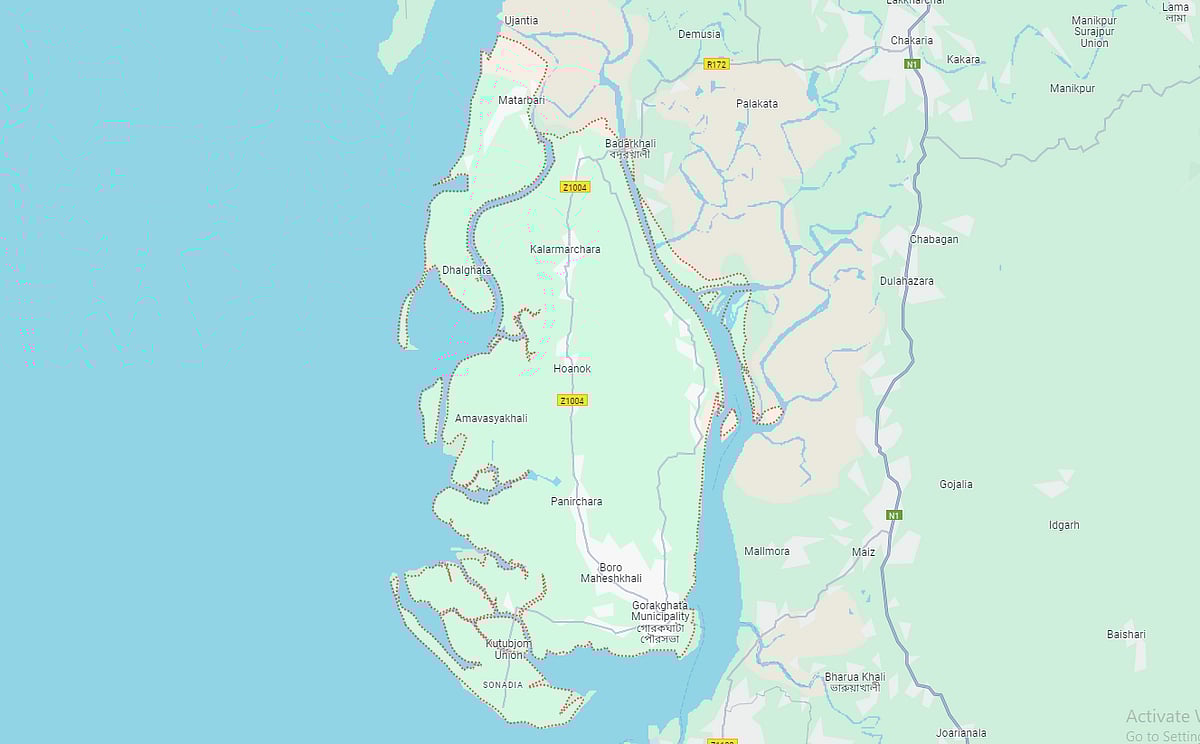 মহেশখালী উপজেলা ম্যাপ