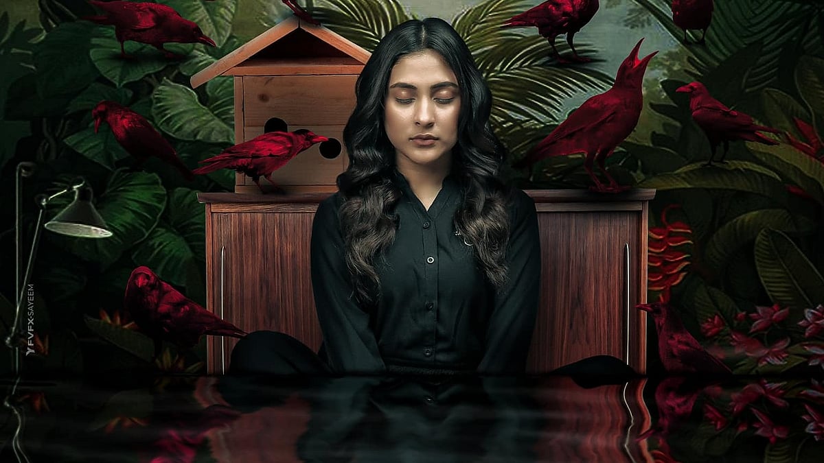 ‘আরারাত’-এর পোস্টারে মেহজাবীন। ফেসবুক থেকে