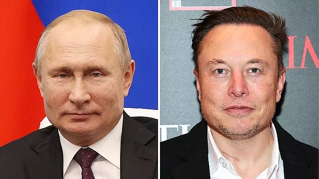 ভ্লাদিমির পুতিন ও ইলন মাস্ক