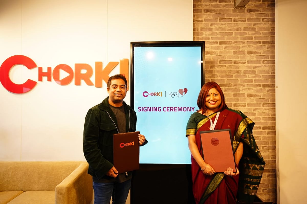 মনের বন্ধুর প্রতিষ্ঠাতা ও প্রধান নির্বাহী কর্মকর্তা তৌহিদা শিরোপা ও চরকির প্রধান নির্বাহী কর্মকর্তা (সিইও) রেদওয়ান রনি