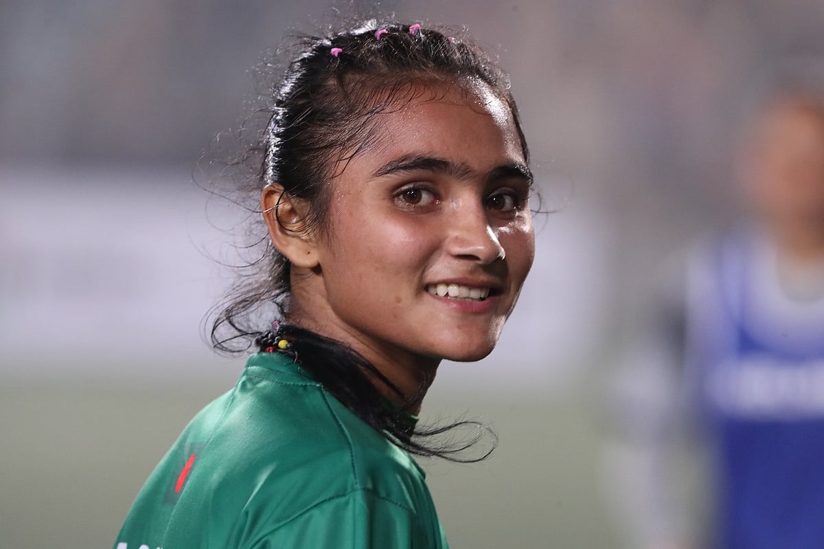 সাফ অনূর্ধ্ব–১৯ চ্যাম্পিয়নশিপে নেপালের বিপক্ষে আজ জোড়া গোল করেন সাগরিকা