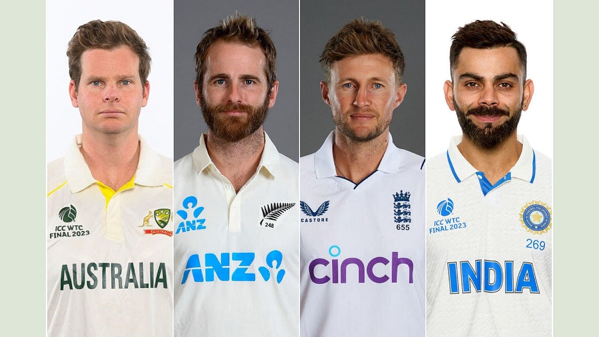 ‘ফ্যাব ফোর’খ্যাত—স্টিভ স্মিথ, কেইন উইলিয়ামসন, জো রুট ও বিরাট কোহলি।