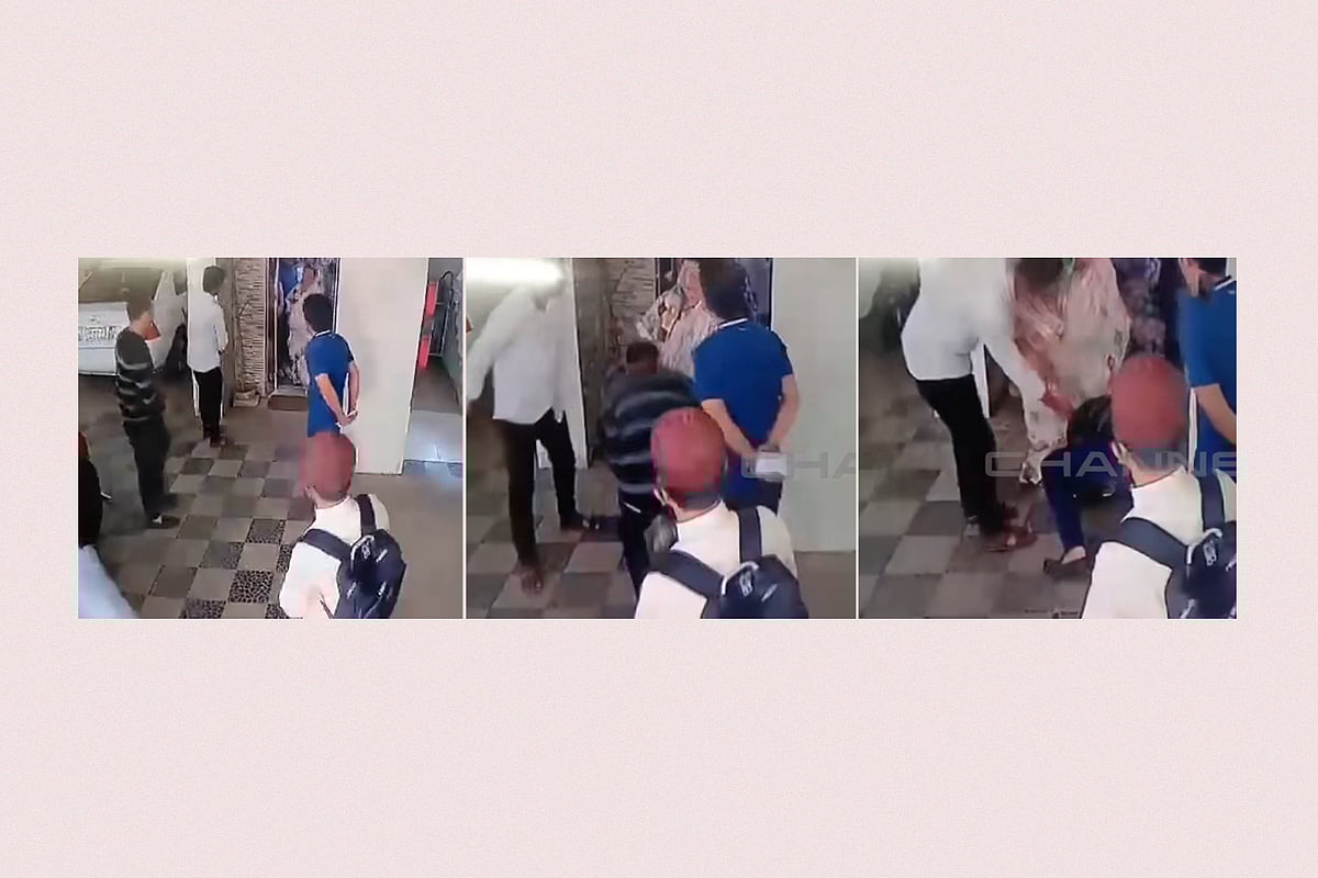 চট্টগ্রাম বিশ্ববিদ্যালয়ের সদ্যবিদায়ী উপাচার্য শিরীণ আখতারের পায়ে পড়েন ছাত্রলীগ নেতা মইনুল ইসলাম