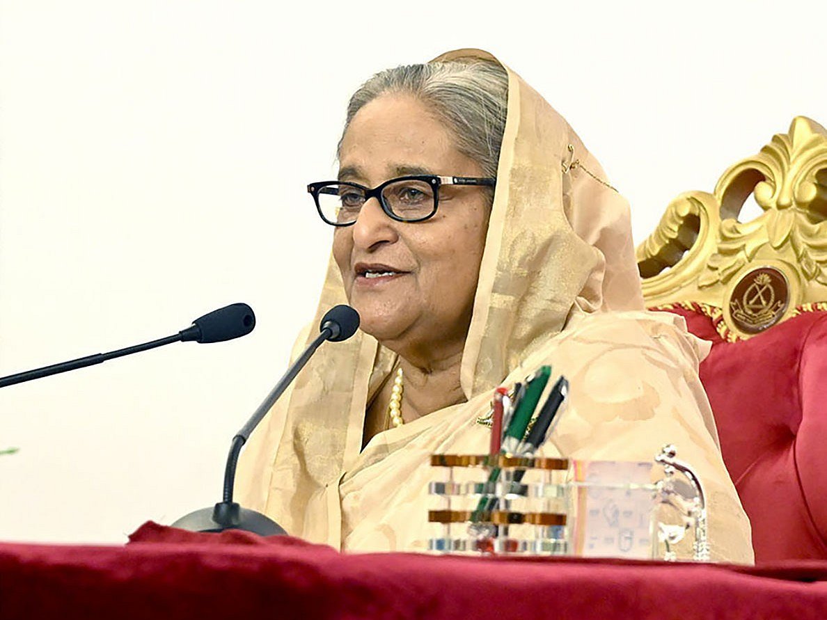 প্রধানমন্ত্রী শেখ হাসিনা বিজিবির সদর দপ্তরে বিজিবি দিবস-২০২৪ এর উদ্বোধন অনুষ্ঠানে বিজিবি দরবারে বক্তব্য দেন। ঢাকা, ৪মার্চ