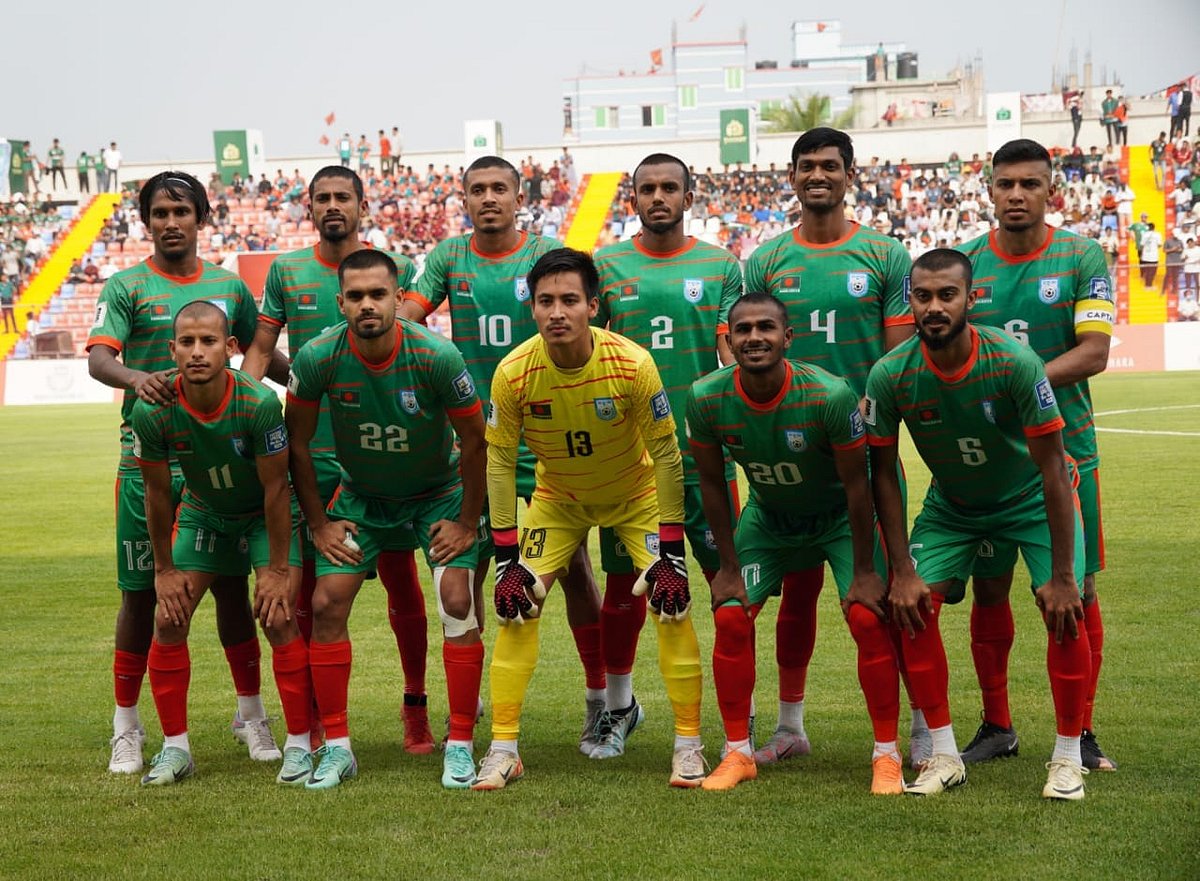 ফিলিস্তিনের বিপক্ষে ম্যাচে বাংলাদেশ একাদশ