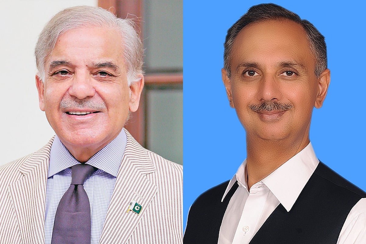 শাহবাজ শরিফ ও ওমর আইয়ুব