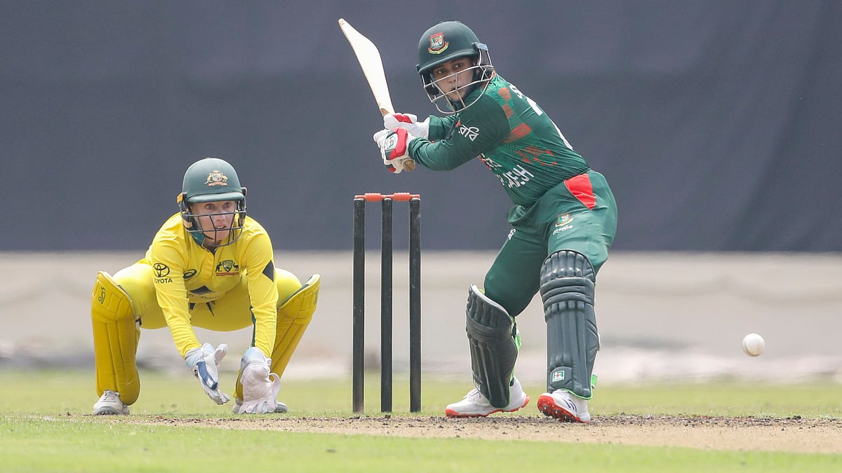 বাংলাদেশ–অস্ট্রেলিয়া ম্যাচের একটি মুহূর্ত