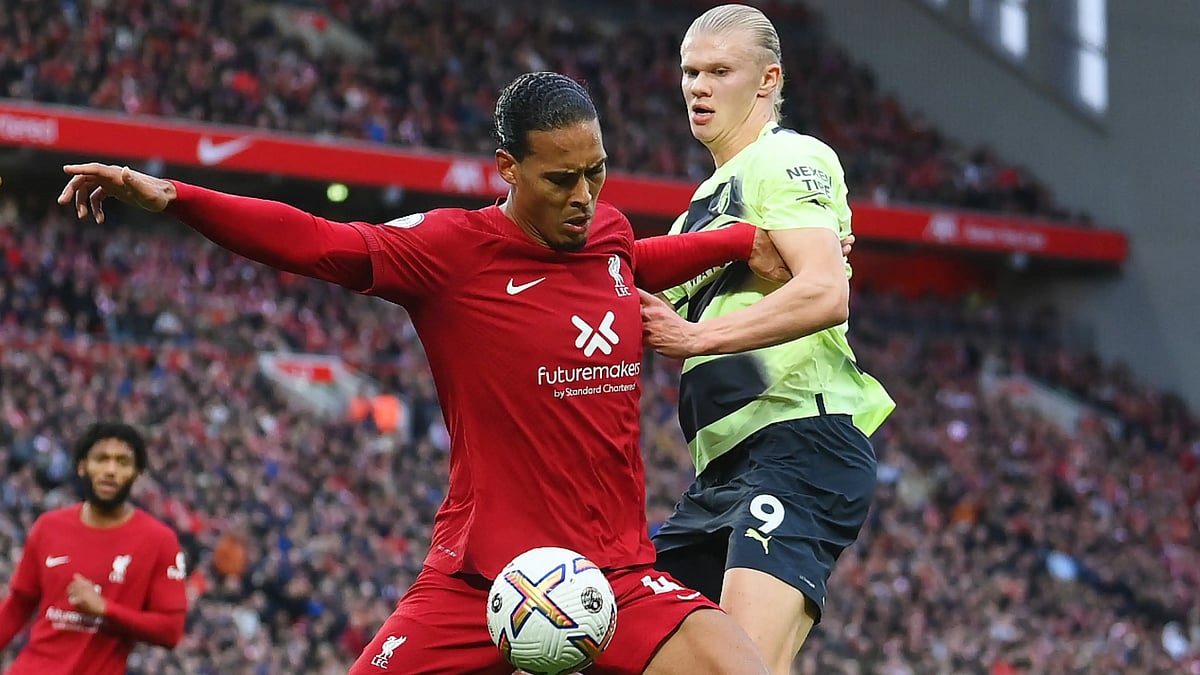 লিভারপুল–ম্যানচেস্টার সিটি ম্যাচের একটি মুুহূর্ত