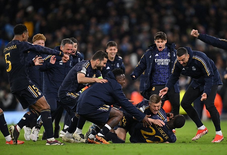 রুডিগারকে নিয়ে রিয়াল খেলোয়াড়দের জয়ের আনন্দ