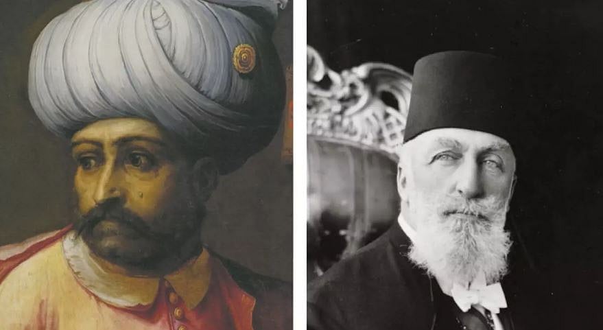 অটোমান খেলাফতের প্রথম খলিফা প্রথম সেলিম (১৪৭০–১৫২০) এবং সর্বশেষ খলিফা দ্বিতীয় আব্দুলমেসিদ (১৮৬৮–১৯৪৪)