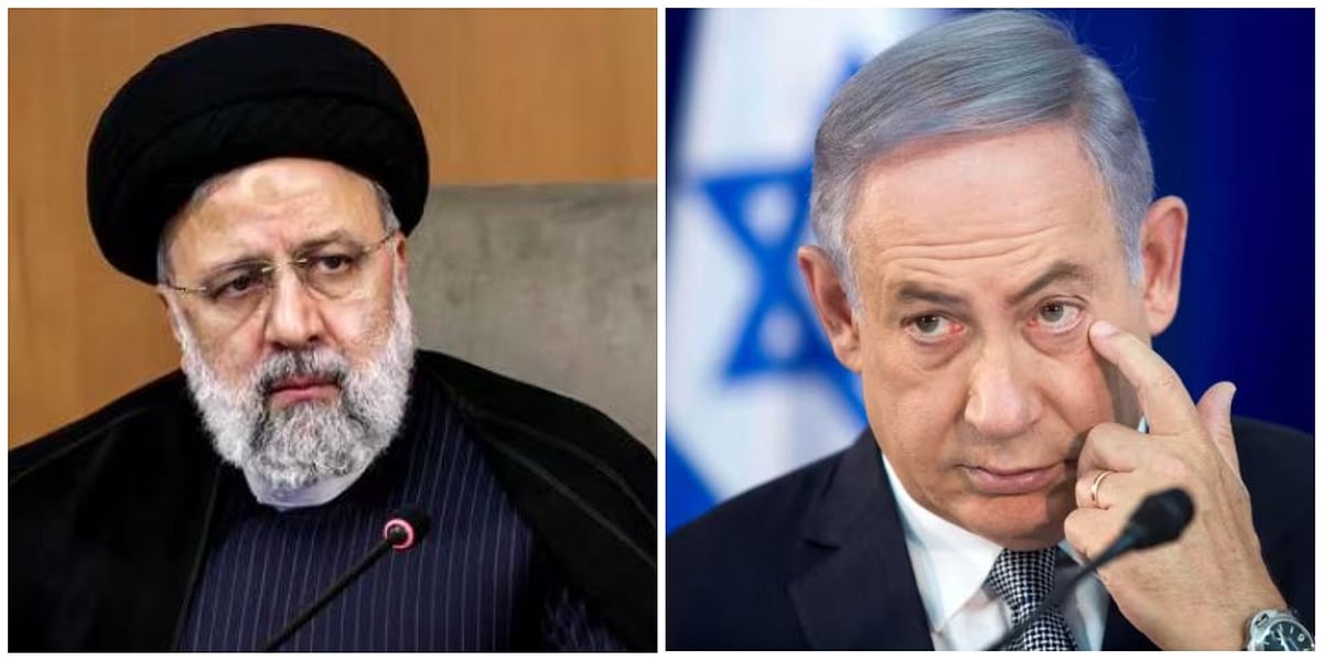 ইরানের প্রেসিডেন্ট ইব্রাহিম রাইসি এবং ইসরায়েলের প্রধানমন্ত্রী বেনিয়ামিন নেতানিয়াহু