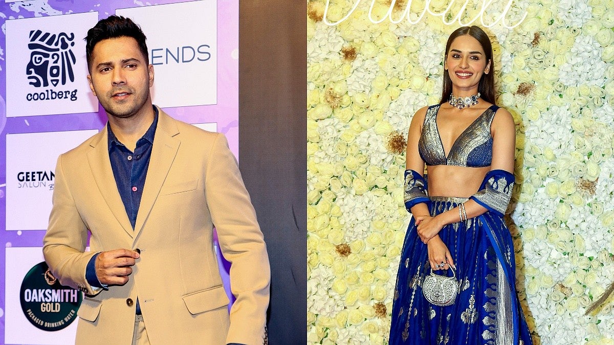 বরুণ ধাওয়ান ও মানুষি ছিল্লার। এএনআই