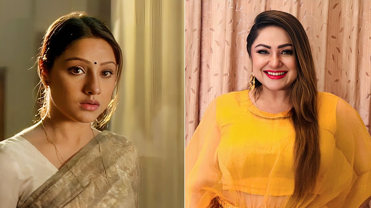 প্রিয়াঙ্কা তখন ও এখন। কোলাজ